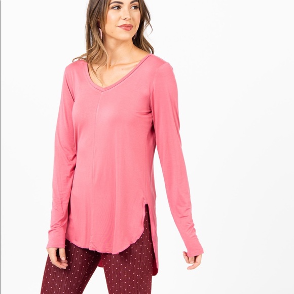 Agnes & Dora Tops - Vincent Hi Lo - ROSE PINK - Agnes& Dora